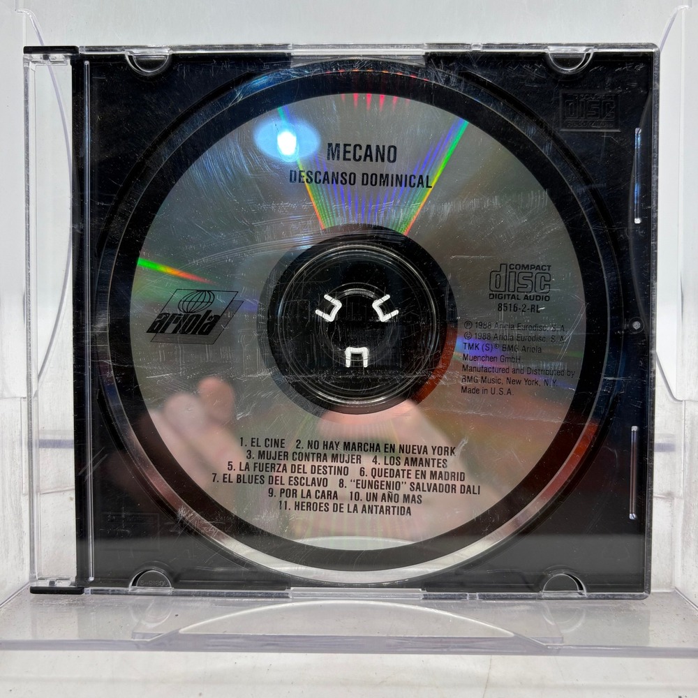 Mecano Descanso Dominical CD 1988 Ariola 8516-2-RL Spanish Pop Rock Music